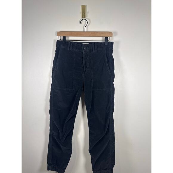Citizens of Humanity Angi Corduroy Utility Jogger Pants in Black, Size 25 - Picture 2 of 7